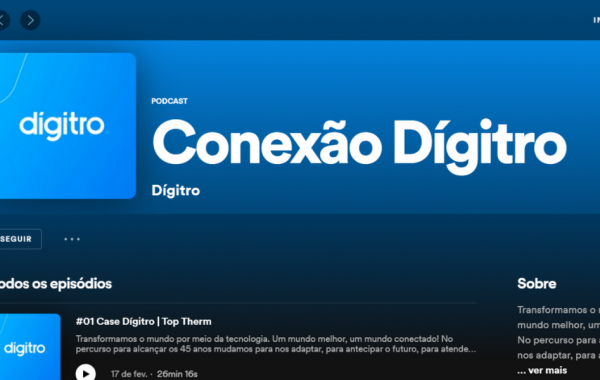 Página da Podcast Conexão Dígitro no Spotify