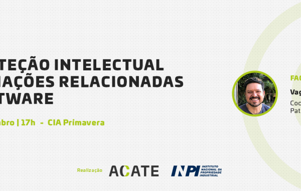 Capacitação sobre proteção intelectual de criações relacionadas a software é voltada para empresários, desenvolvedores e pesquisadores.