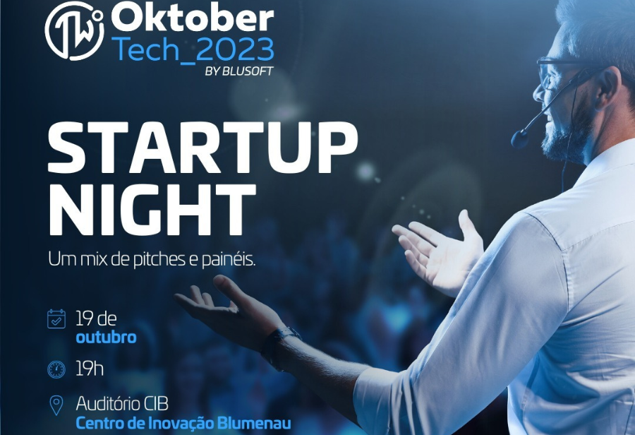 Programação prevê dois painéis e a realização do Pitch Day, com a apresentação de quatro startups do estado durante a Oktober Tech