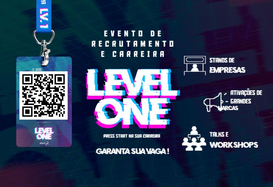O Level One é um evento gratuito que surgiu como uma ponte entre os universitários de Santa Catarina e grandes empresas do mercado.