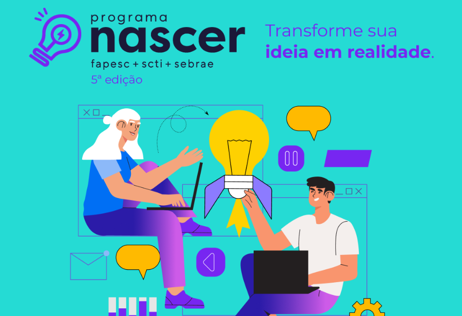 Programa Nascer de pré-incubação, realizado pelo Sebrae/SC, FAPESC e a SCTI, apoia empreendedores a transformarem ideias em negócios.