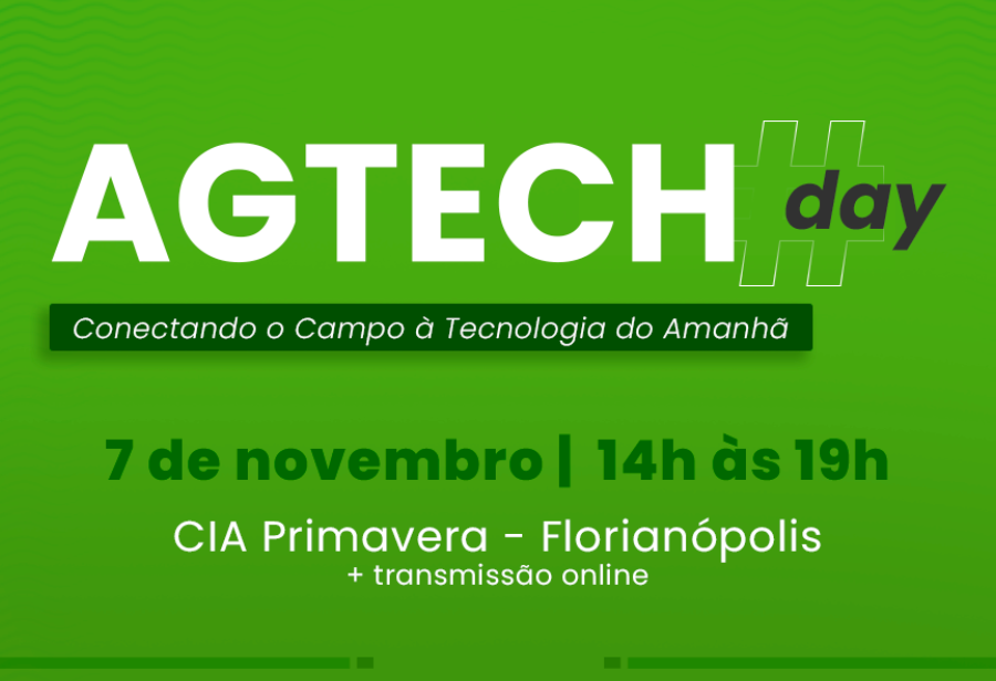 AgTech Day no próximo dia 7 de novembro vai apresentar as tecnologias e pesquisas desenvolvidas por empreendedores e acadêmicos finalistas