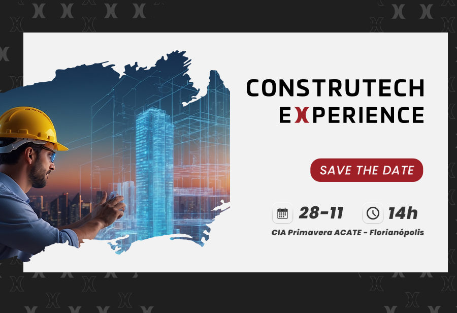 Construtech Experience 2024 será realizado no dia 28 de novembro, em Florianópolis, no CIA Primavera, com programação durante toda a tarde