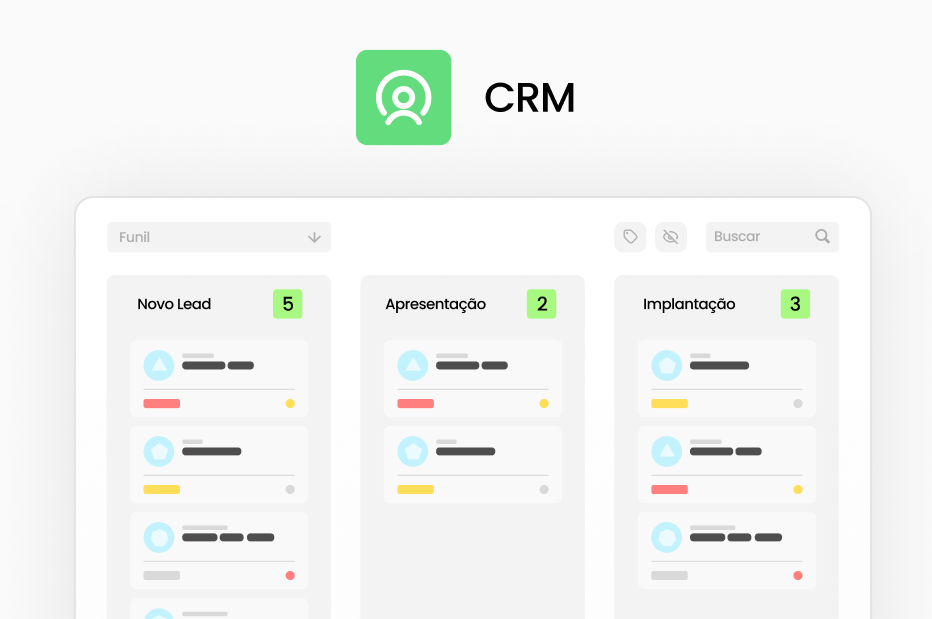 CRM (Customer Relationship Management), que significa Gerenciamento de Relacionamento com o Cliente.