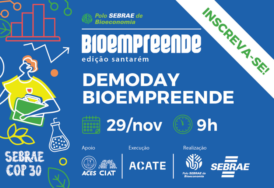 Final do programa BioEmpreende vai apresentar projetos de inovação, sustentabilidade e tecnologia de estudantes do Baixo Amazonas.